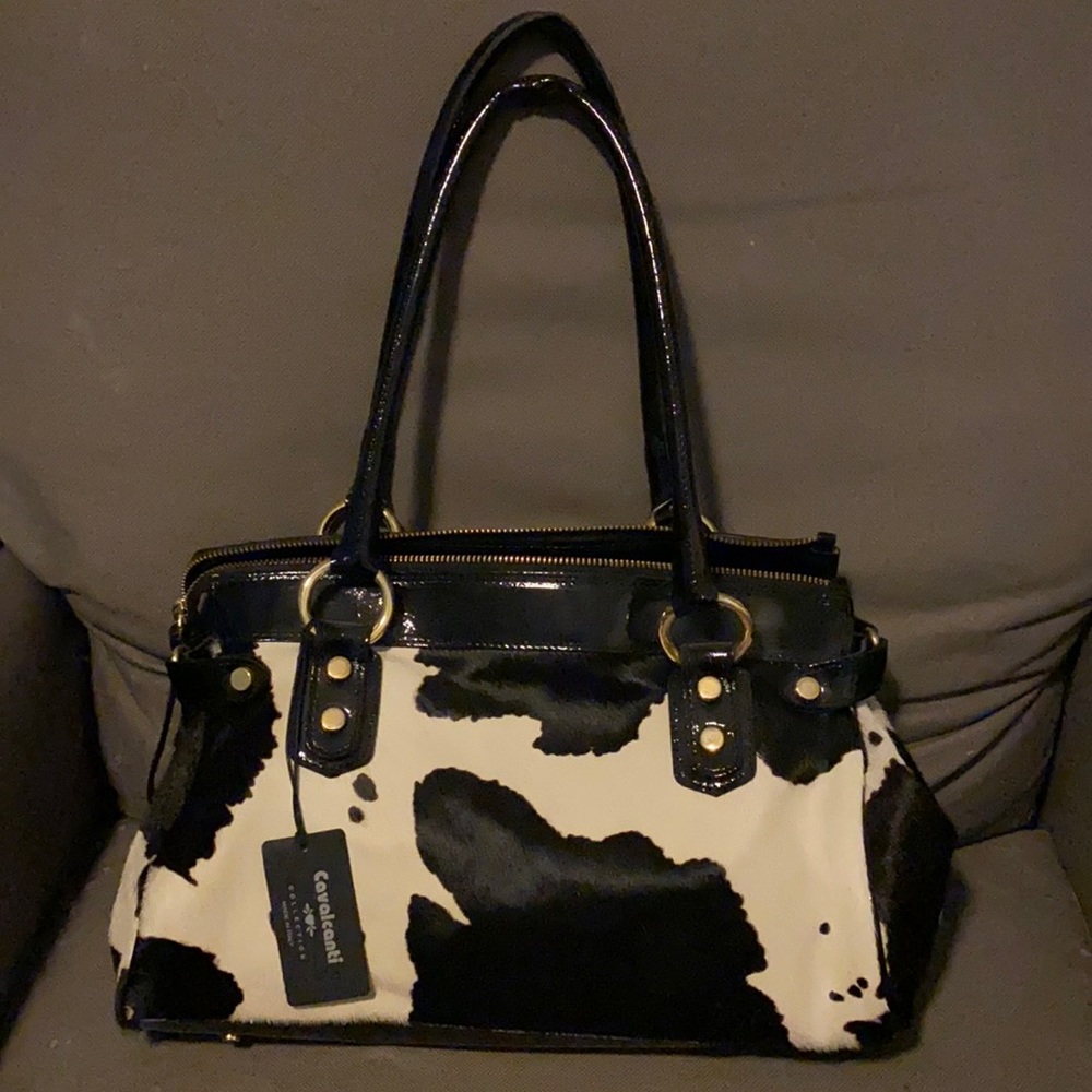 Cow Print Women's Handbag